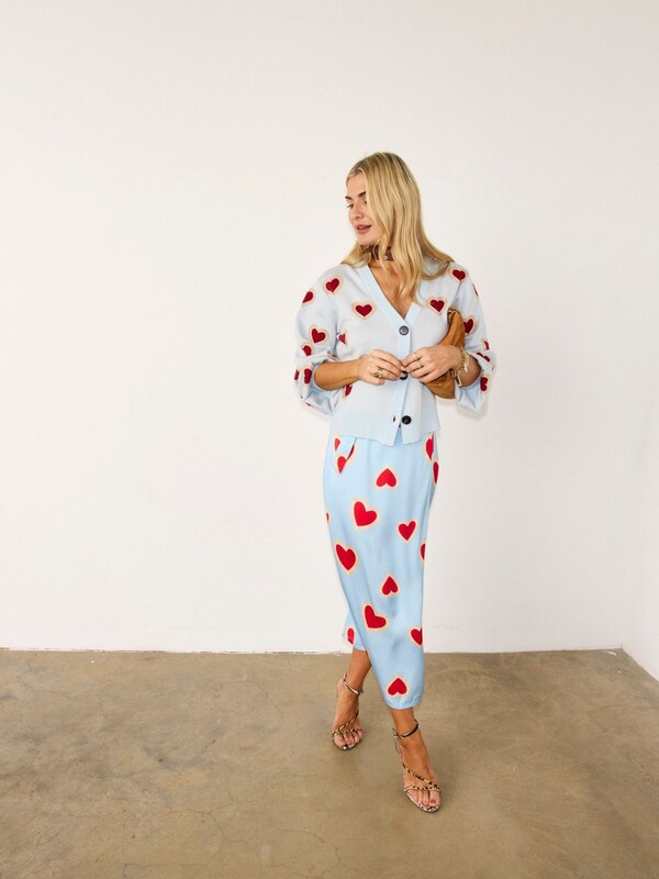 Seraphine Never Fully Dressed Blue Baby Heart Cardigan