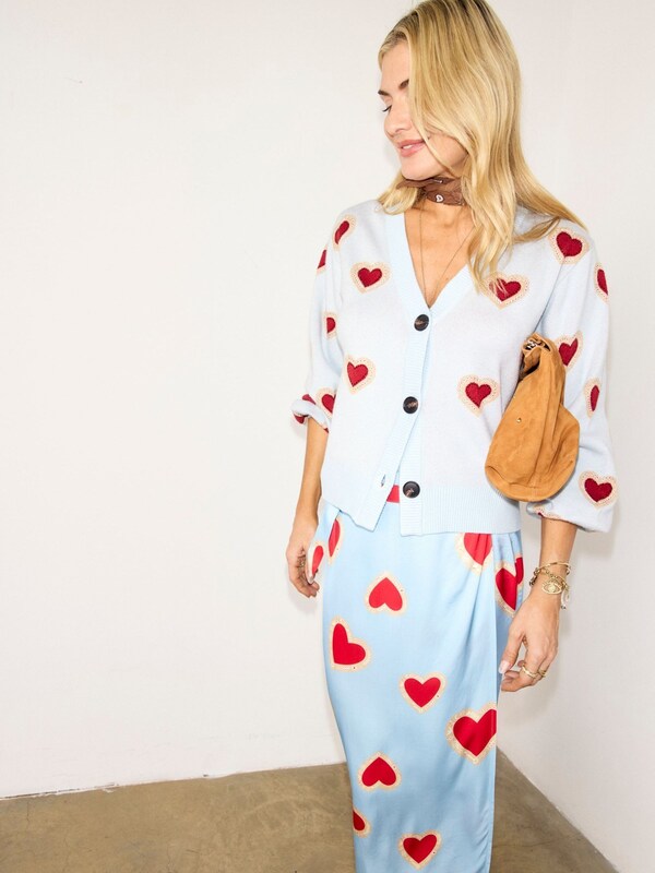 Seraphine Never Fully Dressed Blue Baby Heart Cardigan