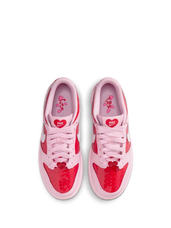 Seraphine Nike Pink/Red Hearts Youth Dunk Low Trainers