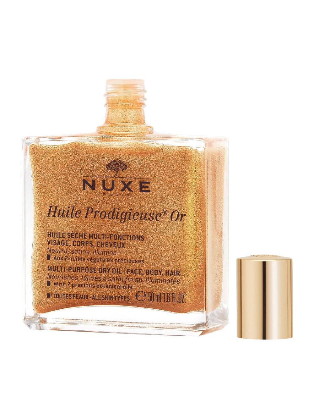 seraphine Nuxe Huile Prodigieuse® Or Golden Shimmer Multi-Purpose Dry Oil for Face Body and Hair 50ml