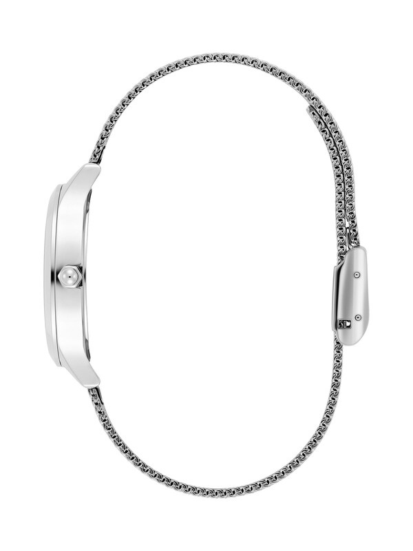 Seraphine Olivia Burton Silver Tone 30mm Wonderlust Stainless Steel Mesh Bracelet Watch