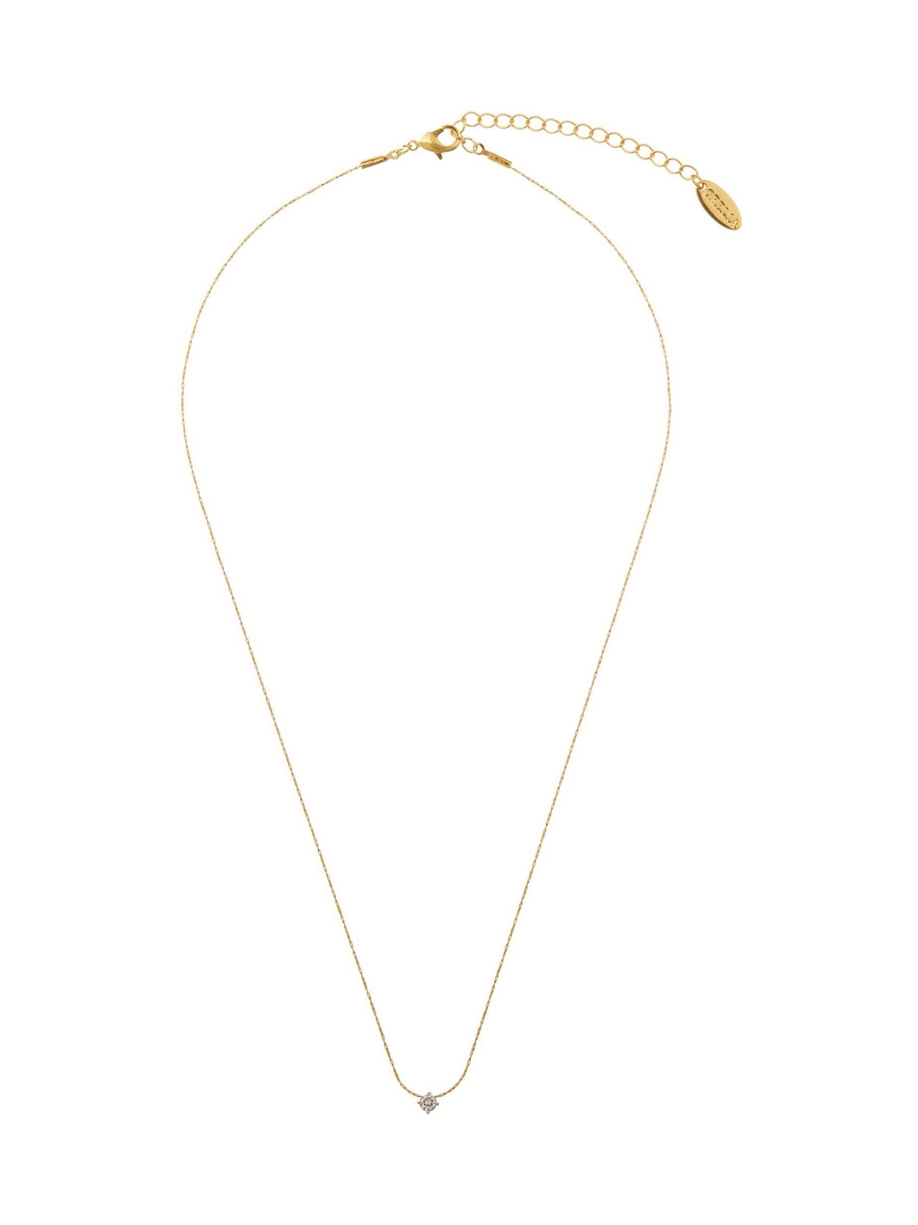 seraphine Orelia London Gold Tone Fine Stationed Crystal Collar Necklace