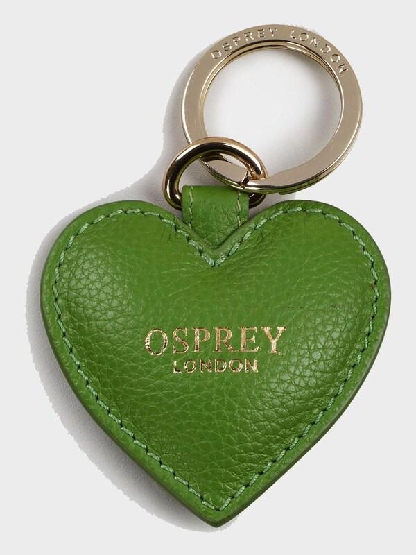 Seraphine Osprey London Apple Green The Tilly Heart Leather Trinket And Keyring Gift Set