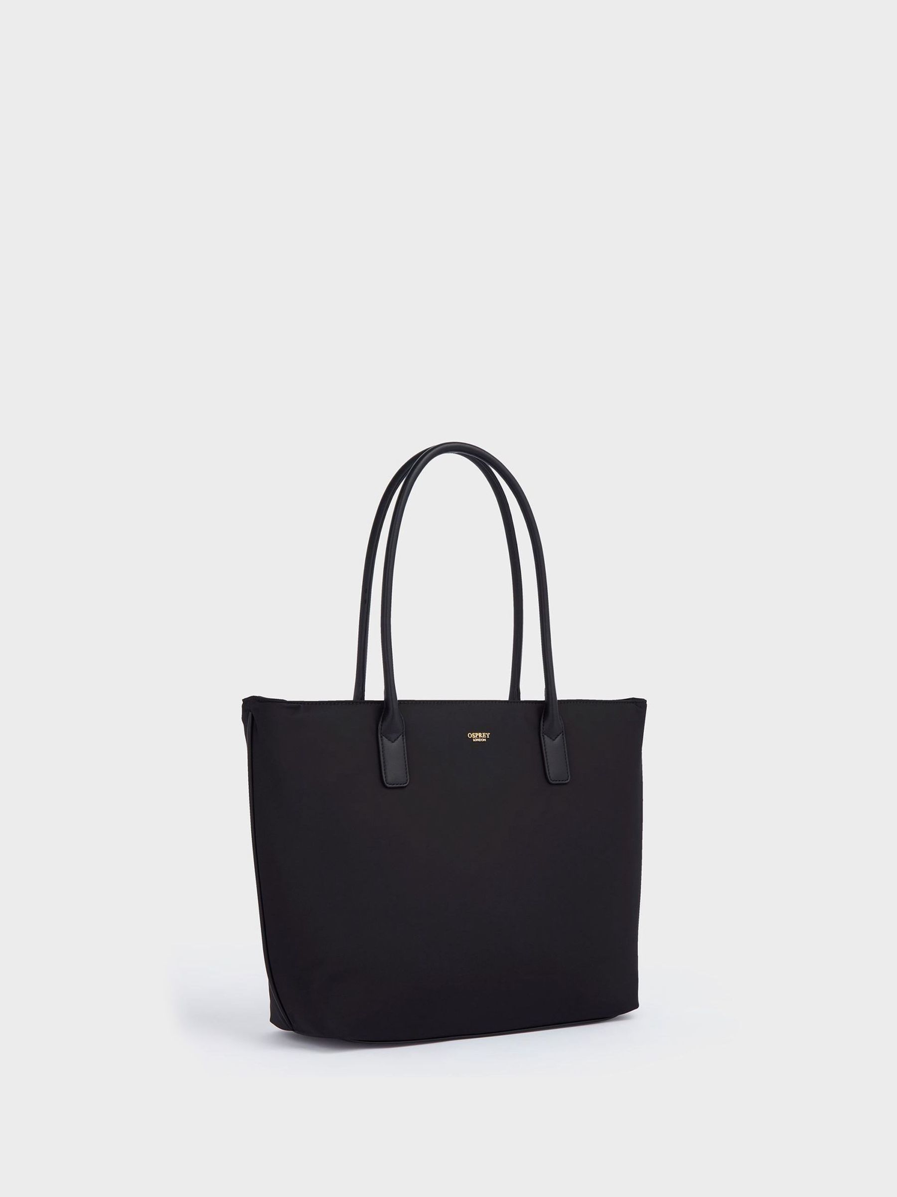 seraphine Osprey London Black The Voyage Nylon Tote Bag