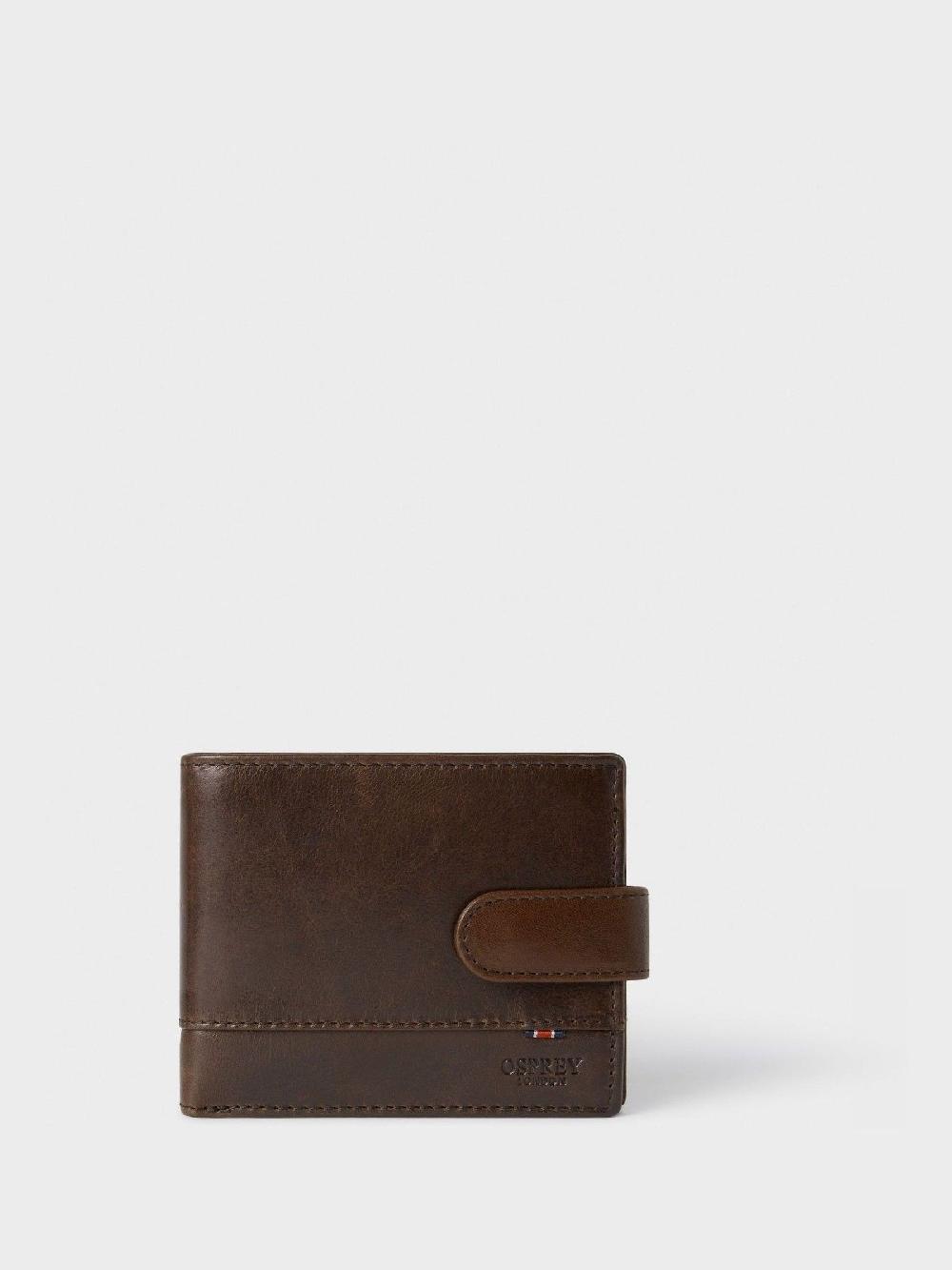 seraphine Osprey London Brown The London Leather Coin Wallet