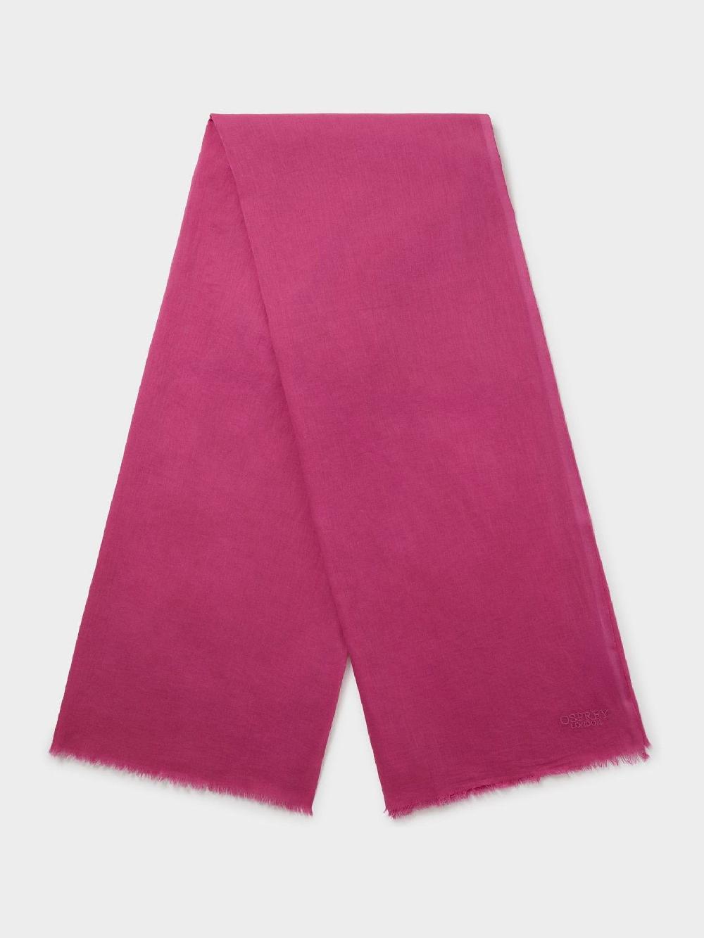 seraphine Osprey London Pink The Boxed Cotton Wrap Scarf