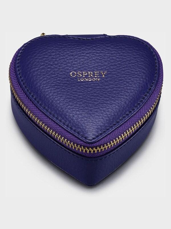 Seraphine Osprey London Purple The Tilly Heart Leather Trinket And Keyring Gift Set