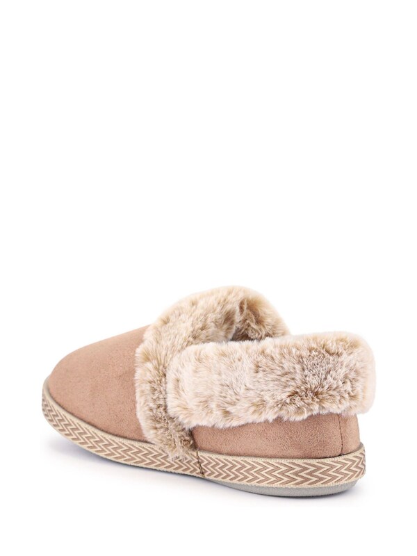 Seraphine Pavers Cream Warm Lined Memory Foam Slippers