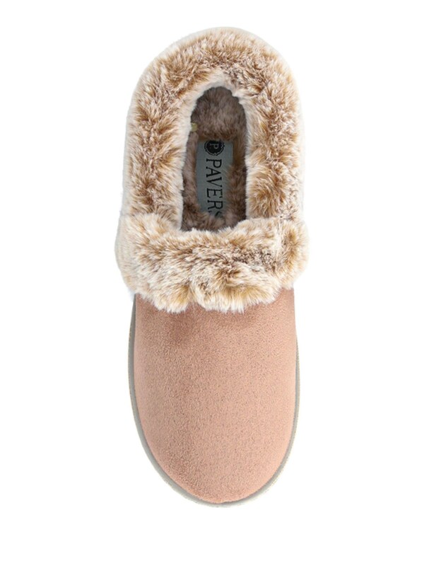 Seraphine Pavers Cream Warm Lined Memory Foam Slippers