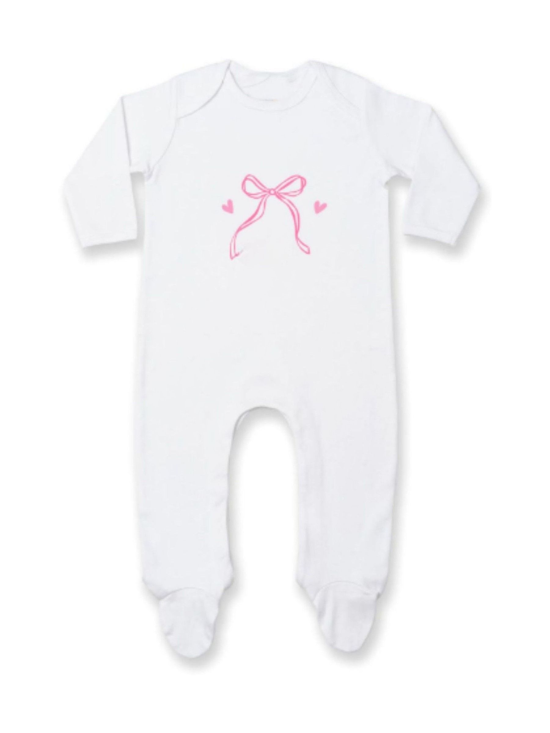seraphine Personalised Bow Sleepsuit by Koko Blossom