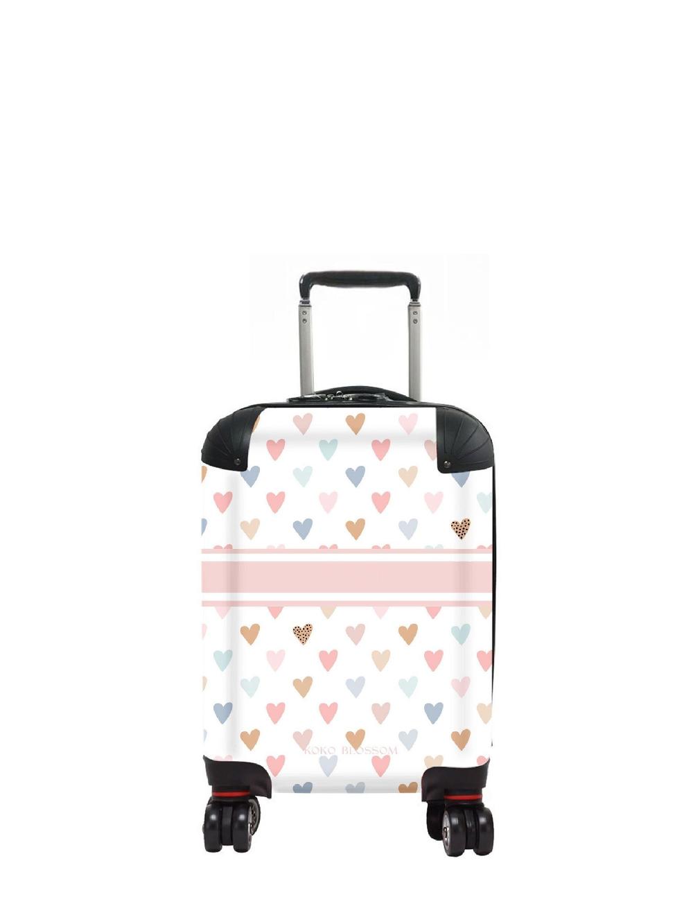 seraphine Personalised Cute Hearts Suitcase by Koko Blossom