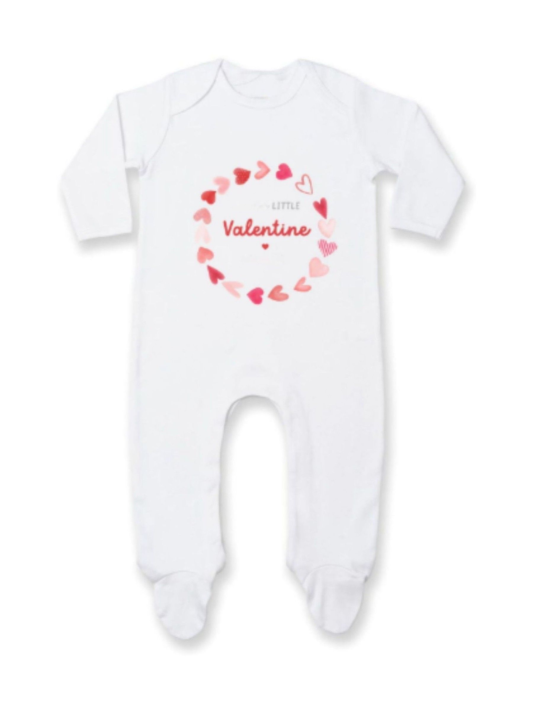 seraphine Personalised Little Valentine Sleepsuit by Koko Blossom