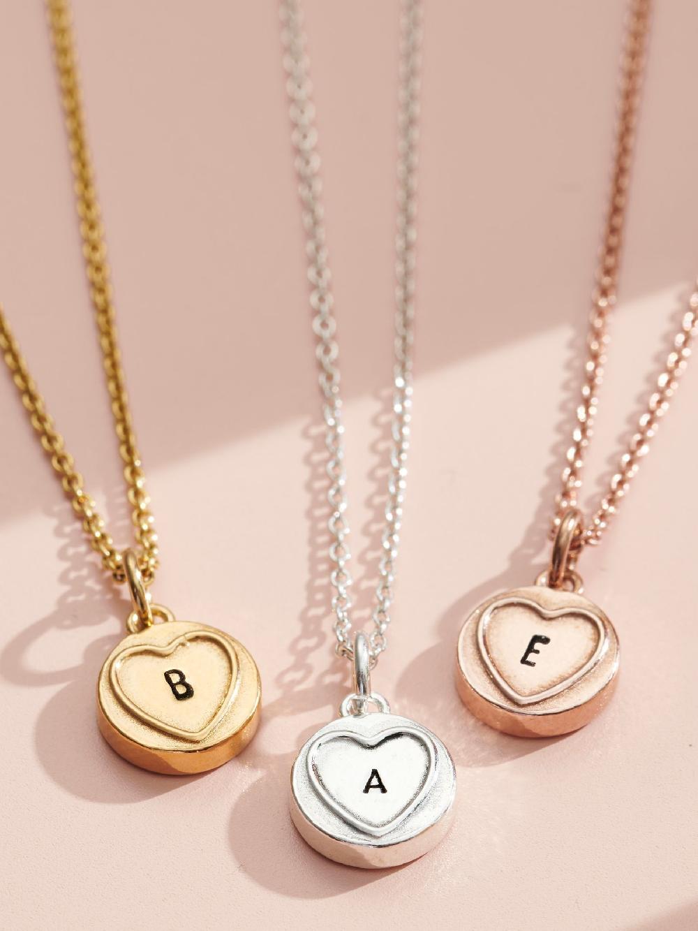 seraphine Personalised Mini Sweetheart Necklace by Posh Totty Designs