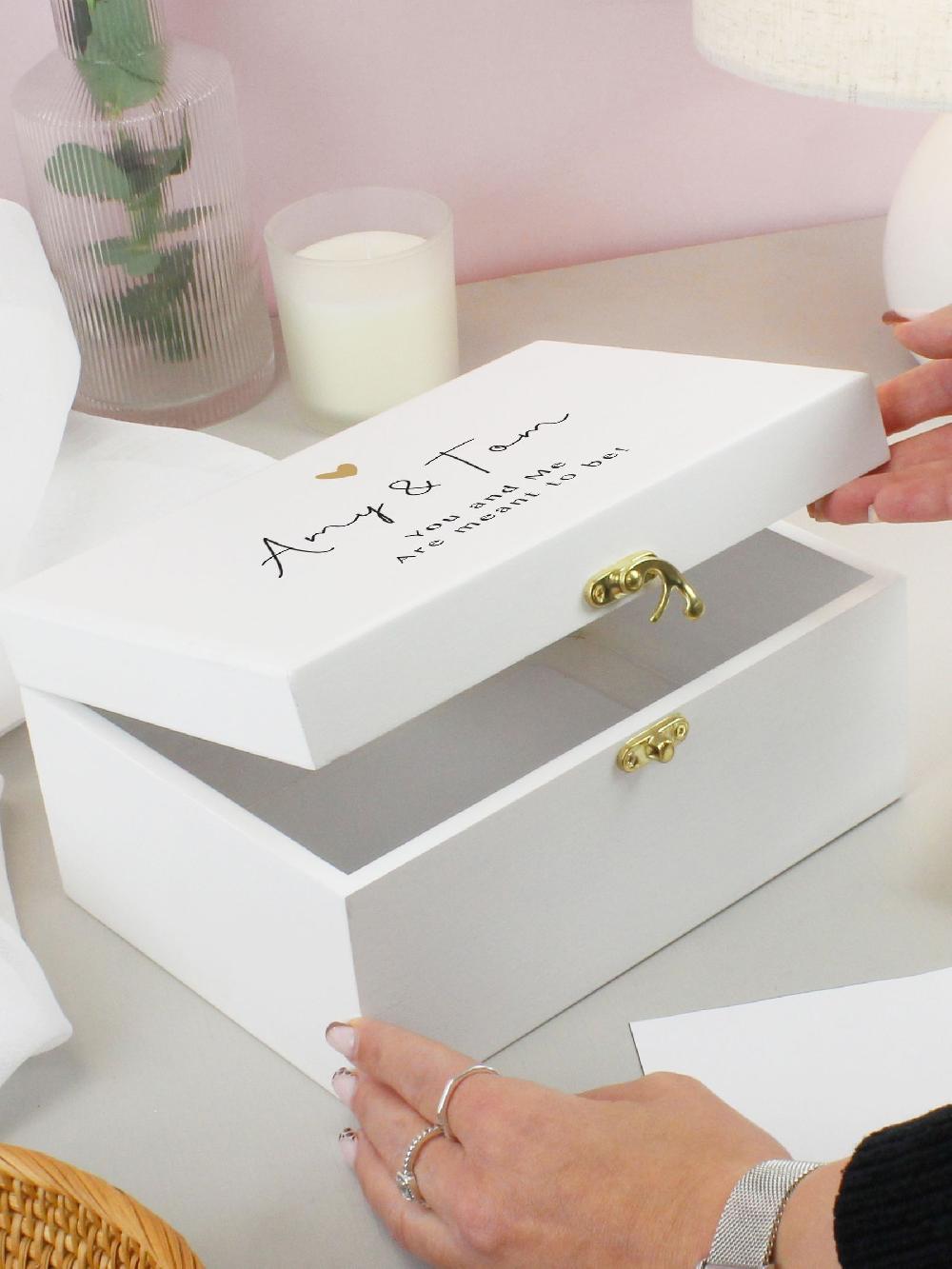 seraphine Personalised Natural Wooden Keepsake Box by PMC