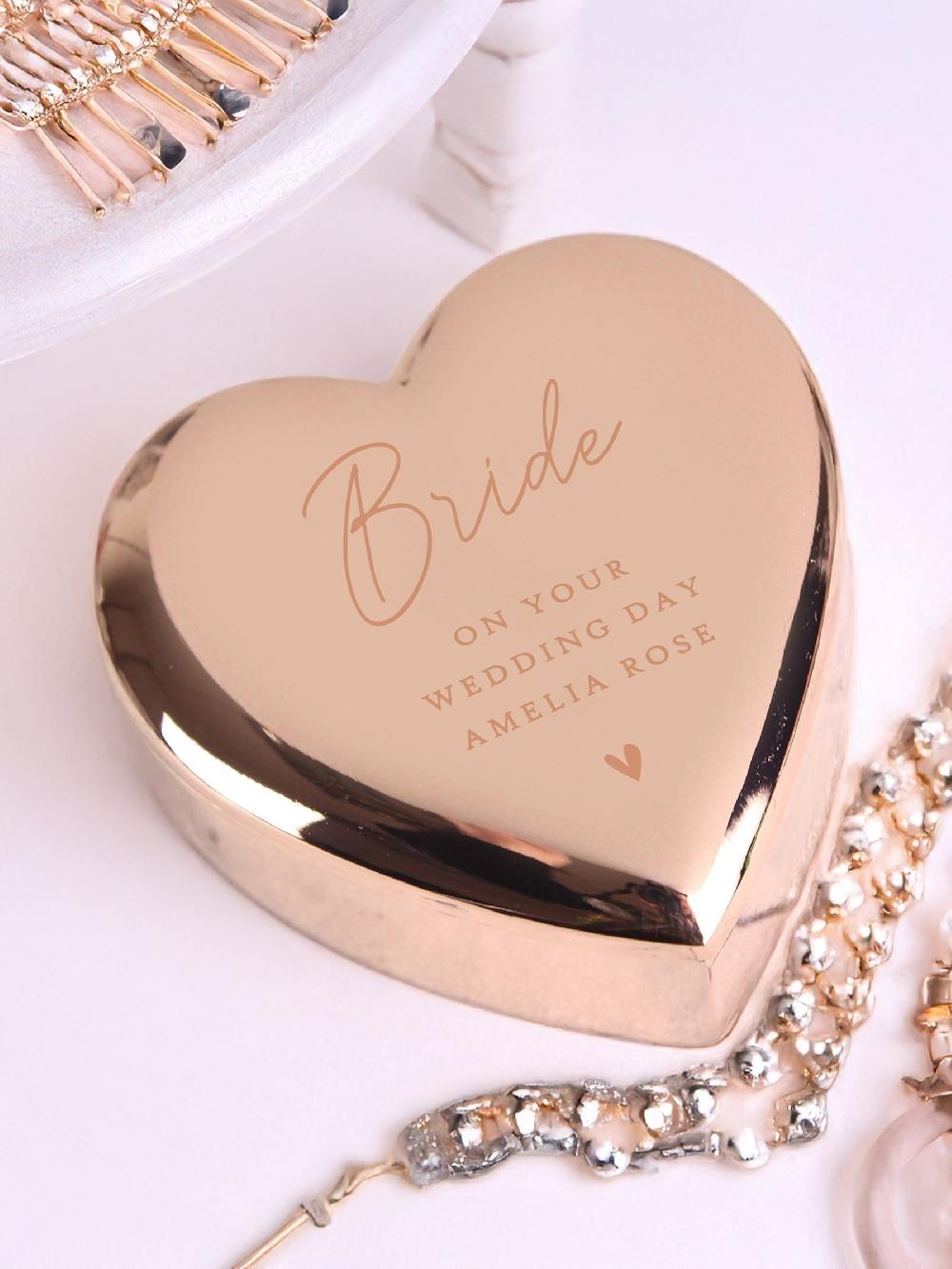 seraphine Personalised Small Heart Jewellery Box by PMC