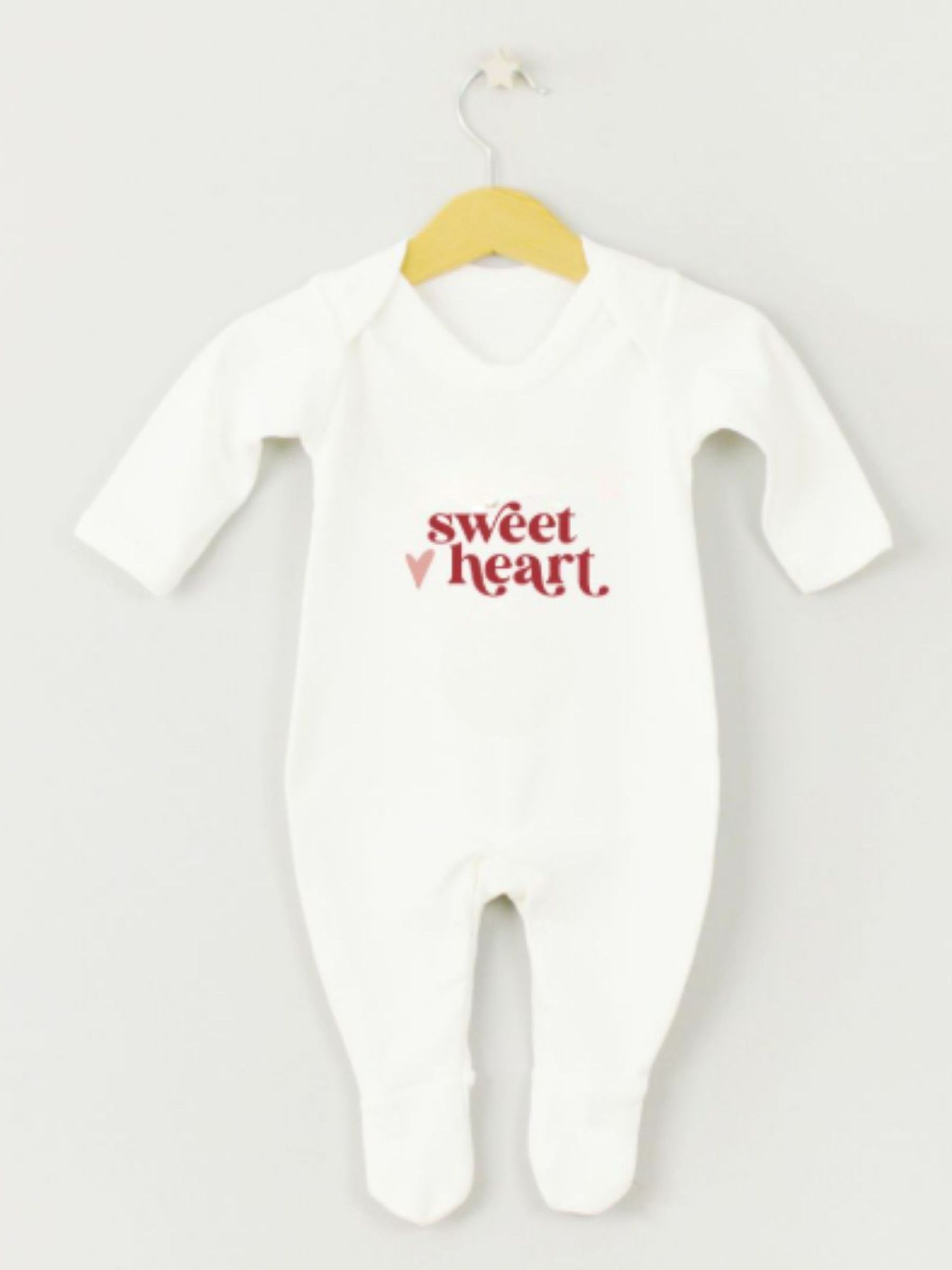 seraphine Personalised Sweetheart Sleepsuit by Koko Blossom