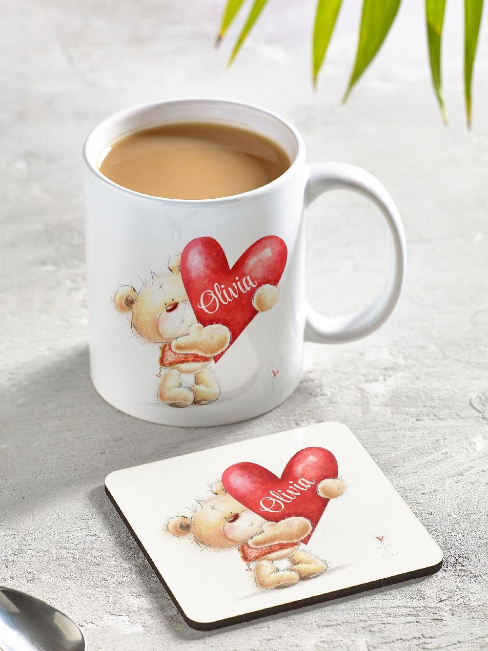 seraphine Personlaised Valentines Mug Set by Loveabode