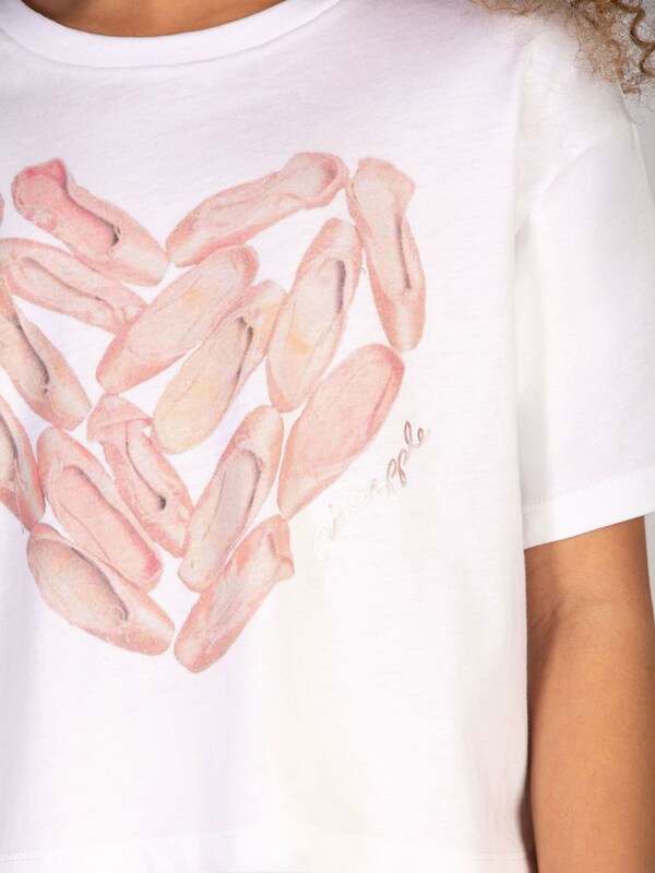 Seraphine Pineapple White Ballet Pointe Shoe T-Shirt