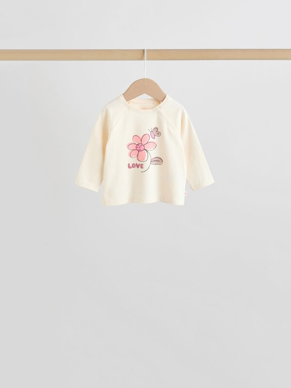 Seraphine Pink/Cream Flower Baby Long Sleeve Top And Leggings Set 8 Piece (0mths-2yrs)