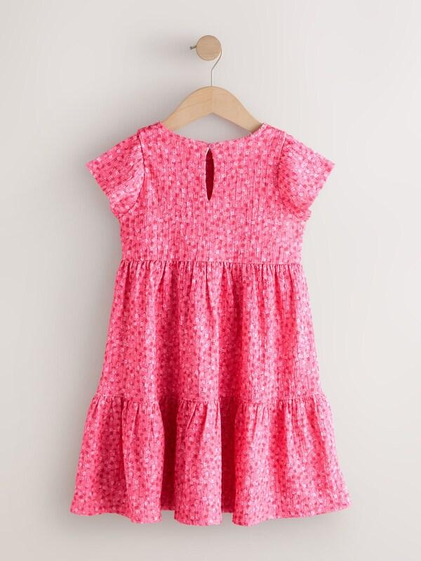 Seraphine Pink Ditsy Angel Sleeve Crinkle Dress (3-16yrs)