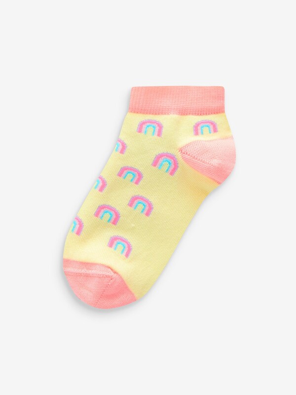 Seraphine Pink/Grey/Purple 5 Pack Cotton Rich Unicorn Character Trainer Socks