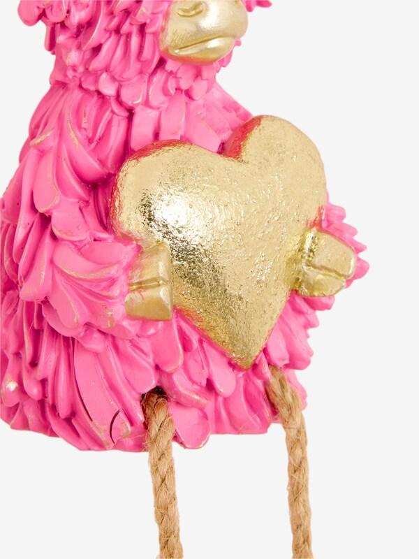 Seraphine Pink Hamish The Highland Cow Heart Hanging Decoration