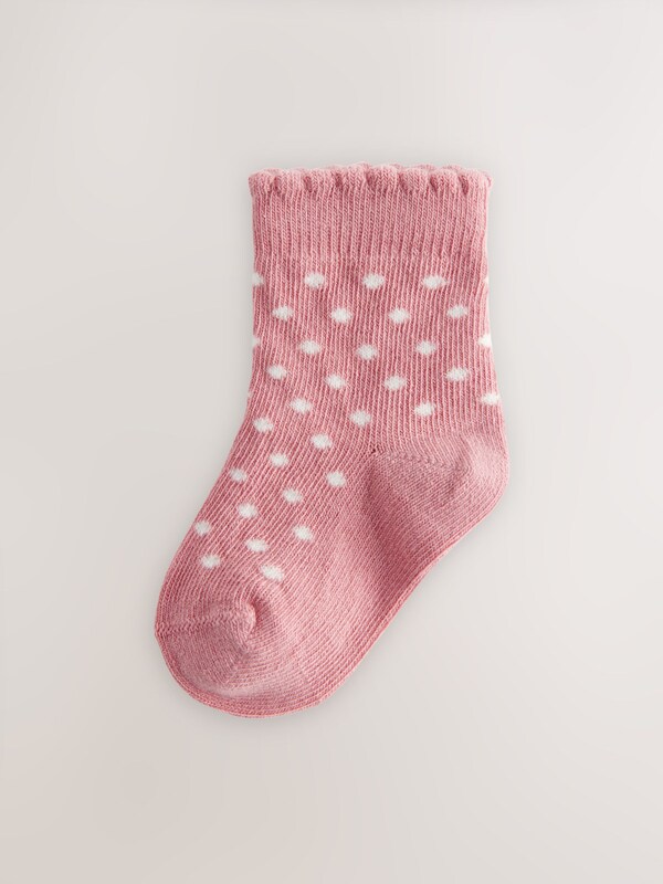 Seraphine Pink Heart Stripe Baby Socks 5 Pack (0mths-2yrs)