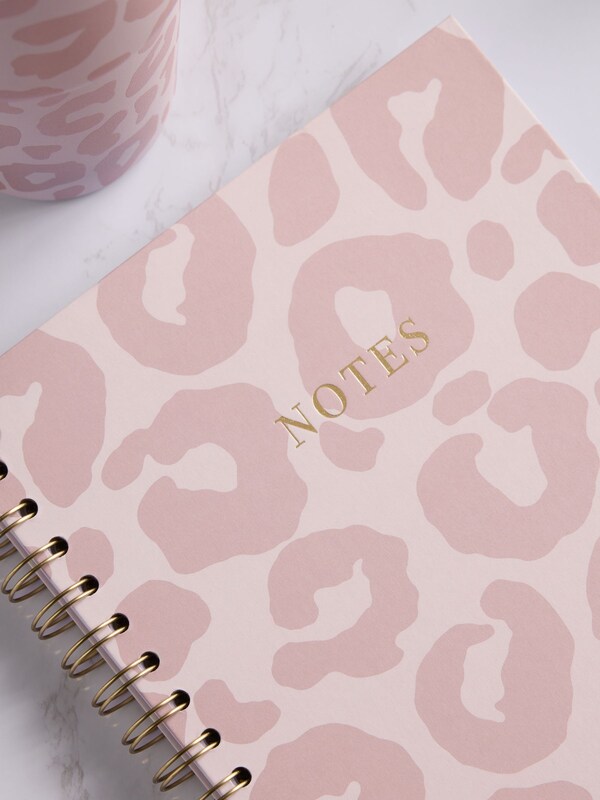 Seraphine Pink/Purple Leopard Print B5 Lined Notebook