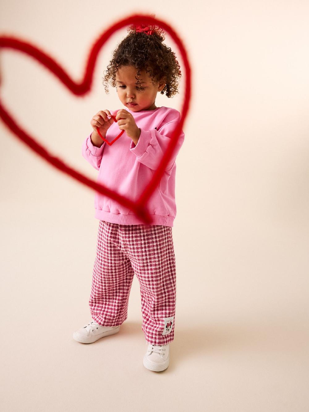 seraphine Pink/Red Disney Minnie Mouse Long Sleeve Top and Trousers Set (3mths-7yrs)