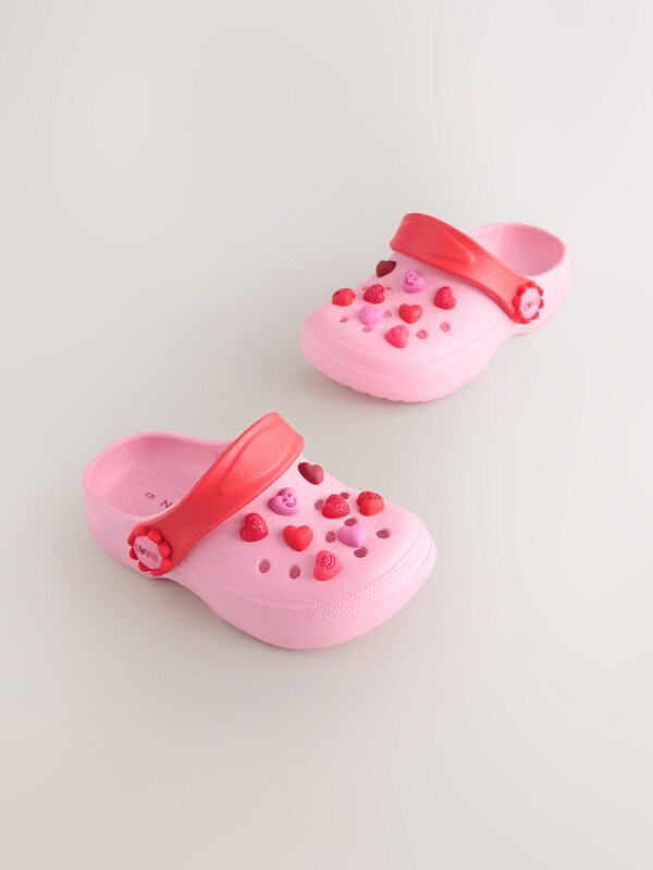 Seraphine Pink/Red Hearts Standard Fit (F) Character Clogs