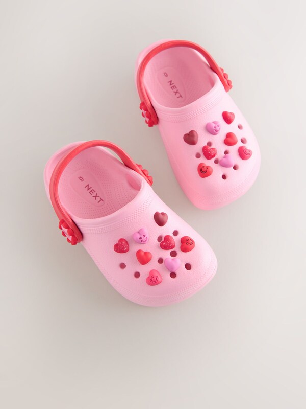 Seraphine Pink/Red Hearts Standard Fit (F) Character Clogs