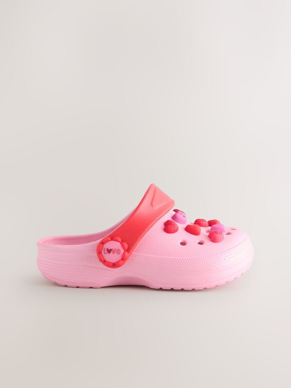 Seraphine Pink/Red Hearts Standard Fit (F) Character Clogs