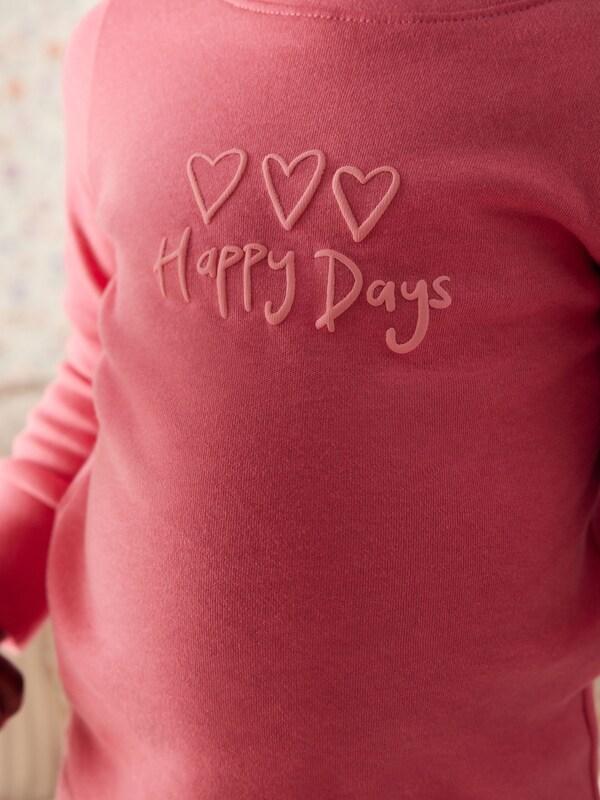 Seraphine Pink/Yellow Slogan Printed Snuggle Pyjamas 3 Pack (9mths-12yrs)