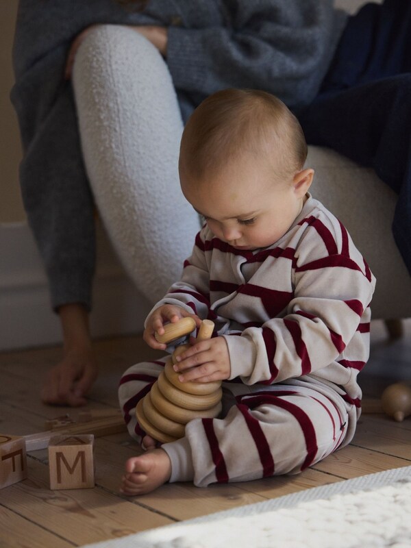 Seraphine Polarn O. Pyret Natural Cotton Velour Overall