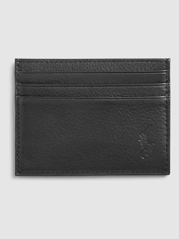 Seraphine Polo Ralph Lauren Black Leather Card Holder