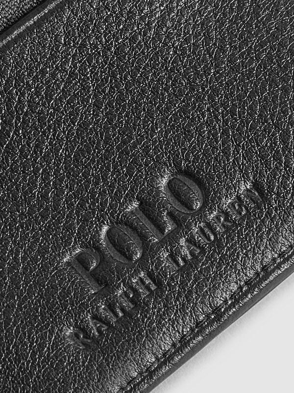 Seraphine Polo Ralph Lauren Black Leather Card Holder