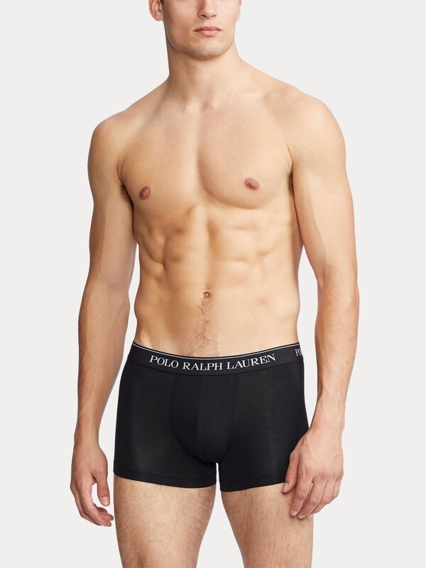 Seraphine Polo Ralph Lauren Black/White/Grey Stretch Cotton Boxers 3 Pack