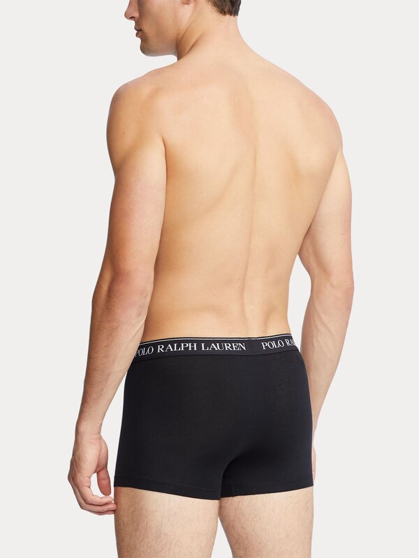 Seraphine Polo Ralph Lauren Black/White/Grey Stretch Cotton Boxers 3 Pack