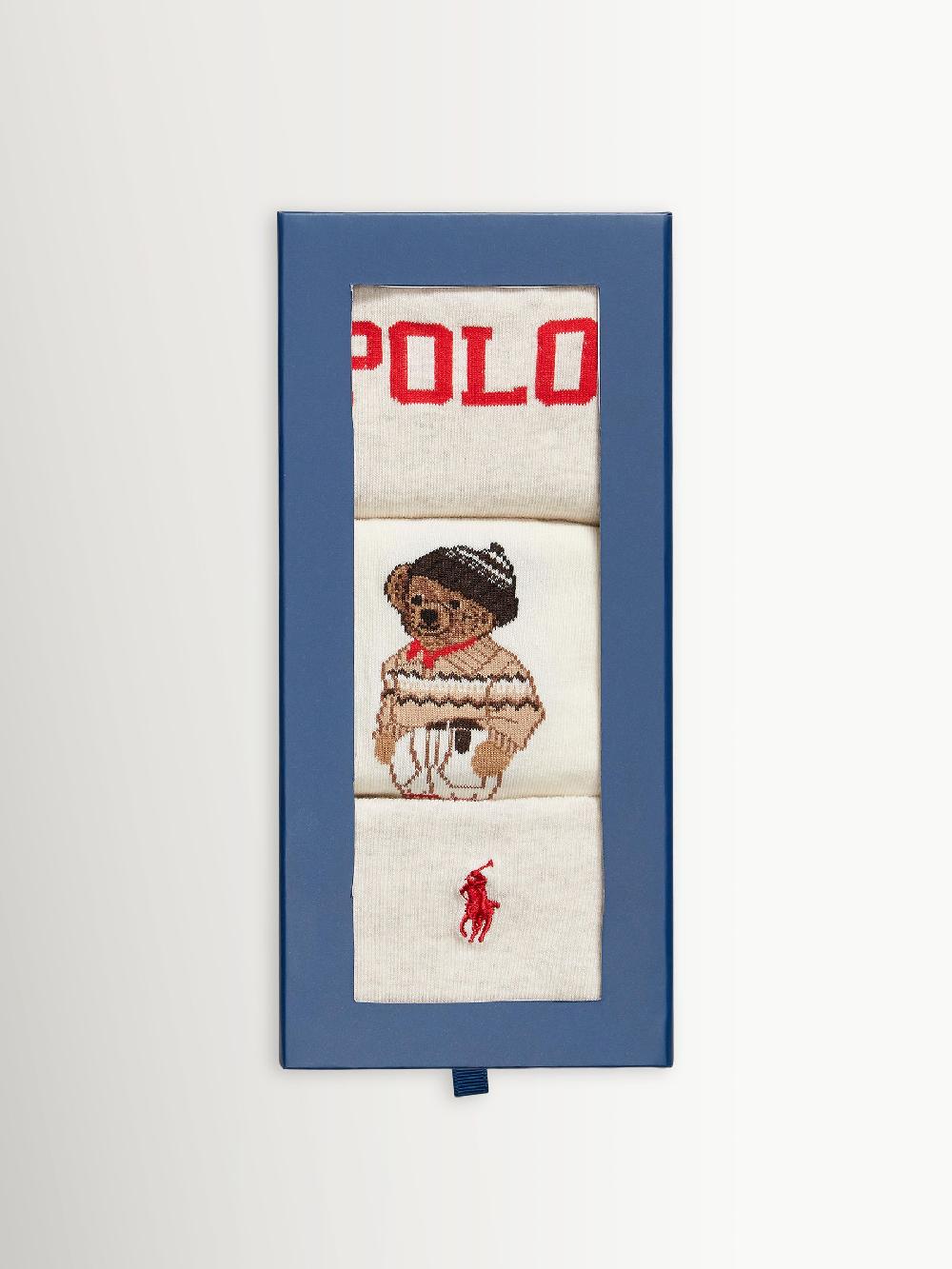 seraphine Polo Ralph Lauren Cream Bci Combed Cotton Colorado Bear Gift Box