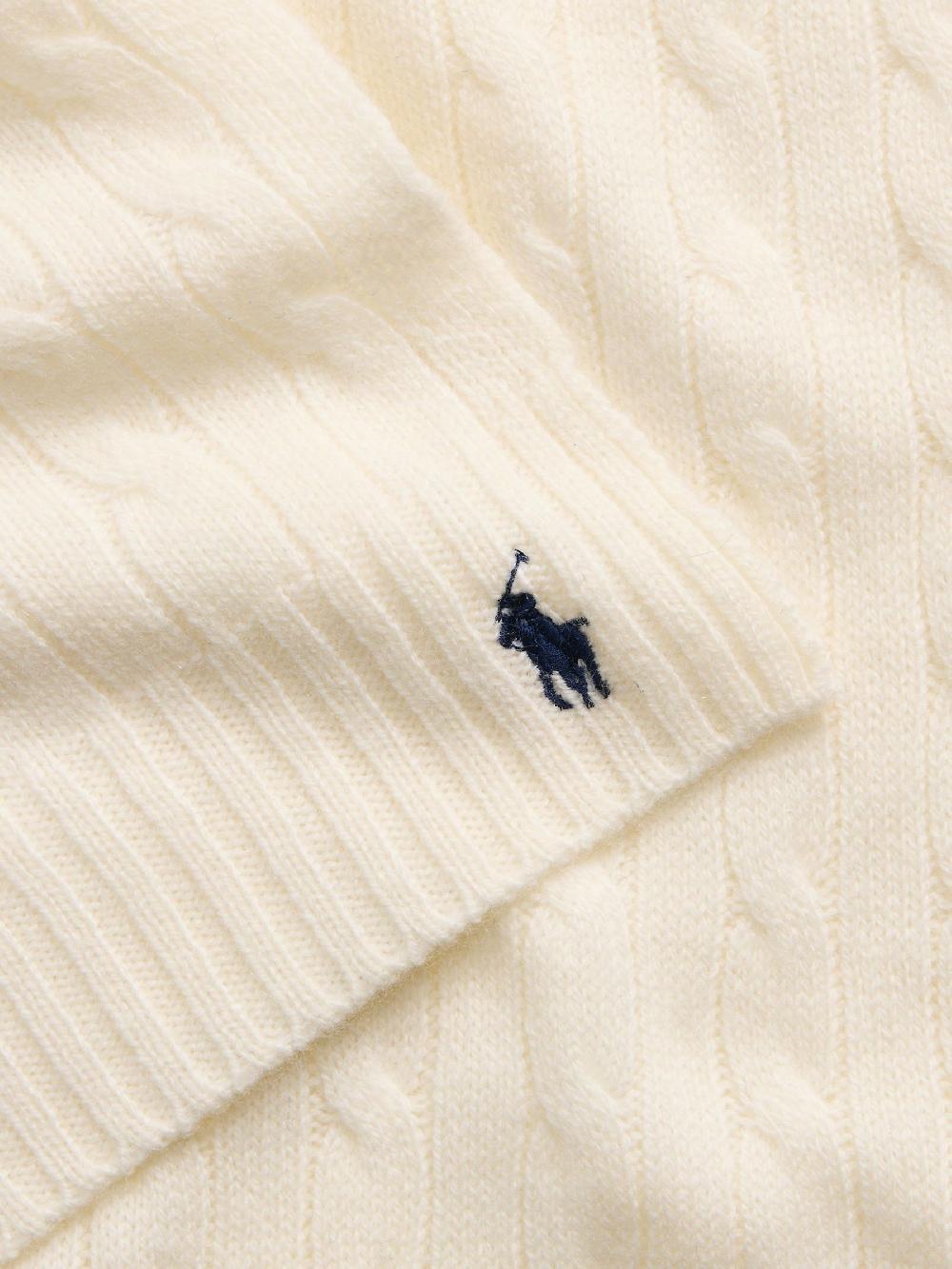 seraphine Polo Ralph Lauren Cream Cashmere Blend Scarf