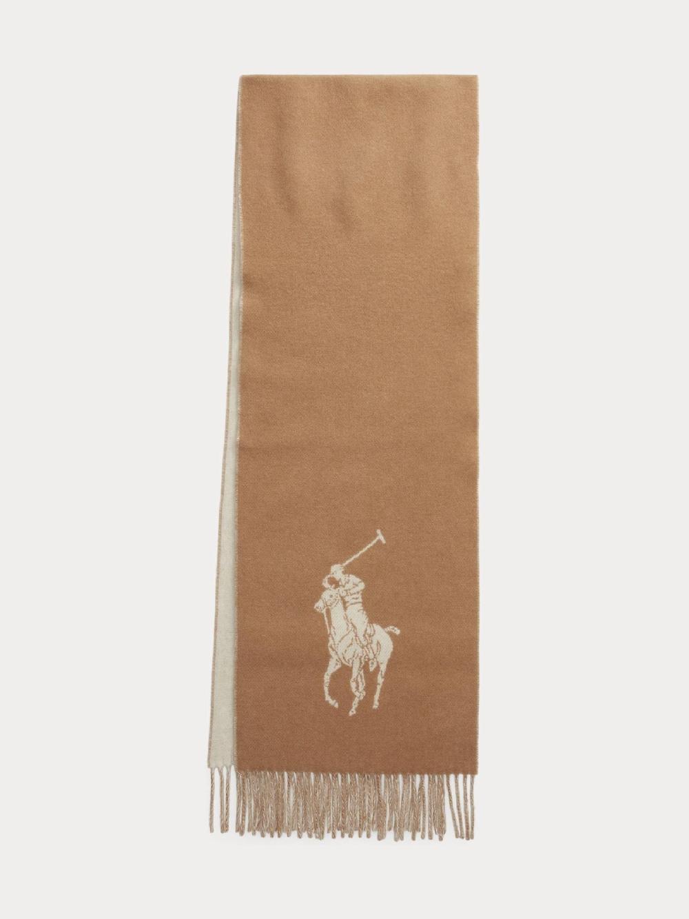 seraphine Polo Ralph Lauren Cream Polo Oblong Scarf