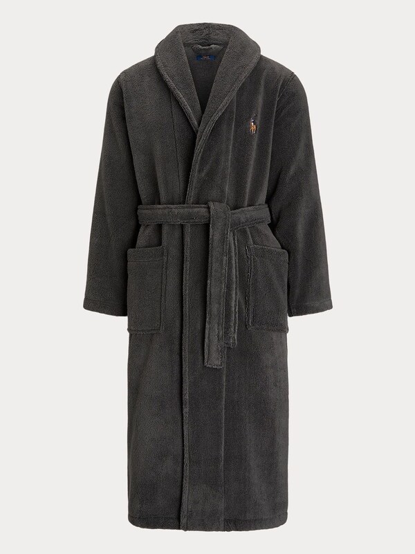 Seraphine Polo Ralph Lauren Dark Grey Shawl Collar Dressing Gown