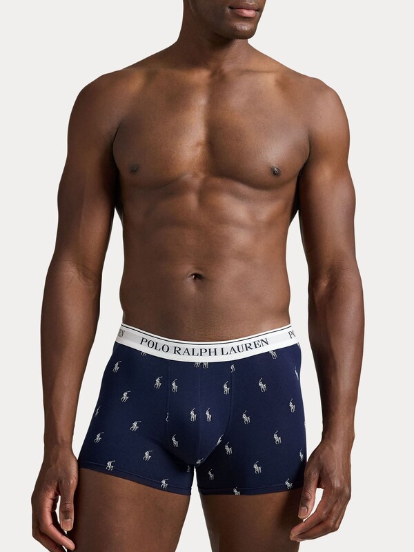 Seraphine Polo Ralph Lauren Navy/Navy Pony Print Stretch Cotton Boxers 3 Pack