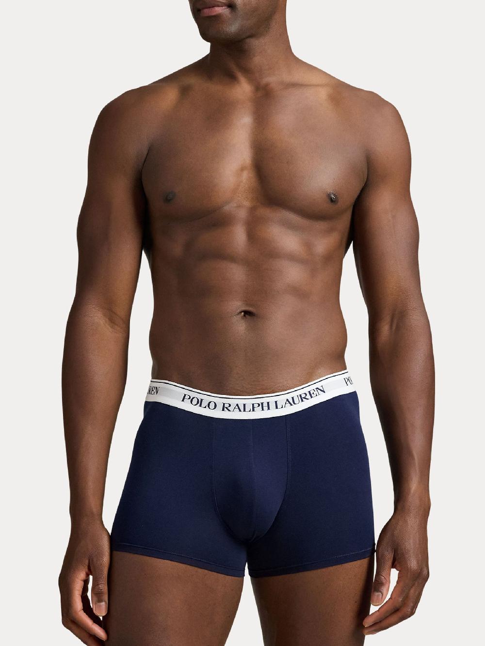 seraphine Polo Ralph Lauren Navy/Navy Pony Print Stretch Cotton Boxers 3 Pack