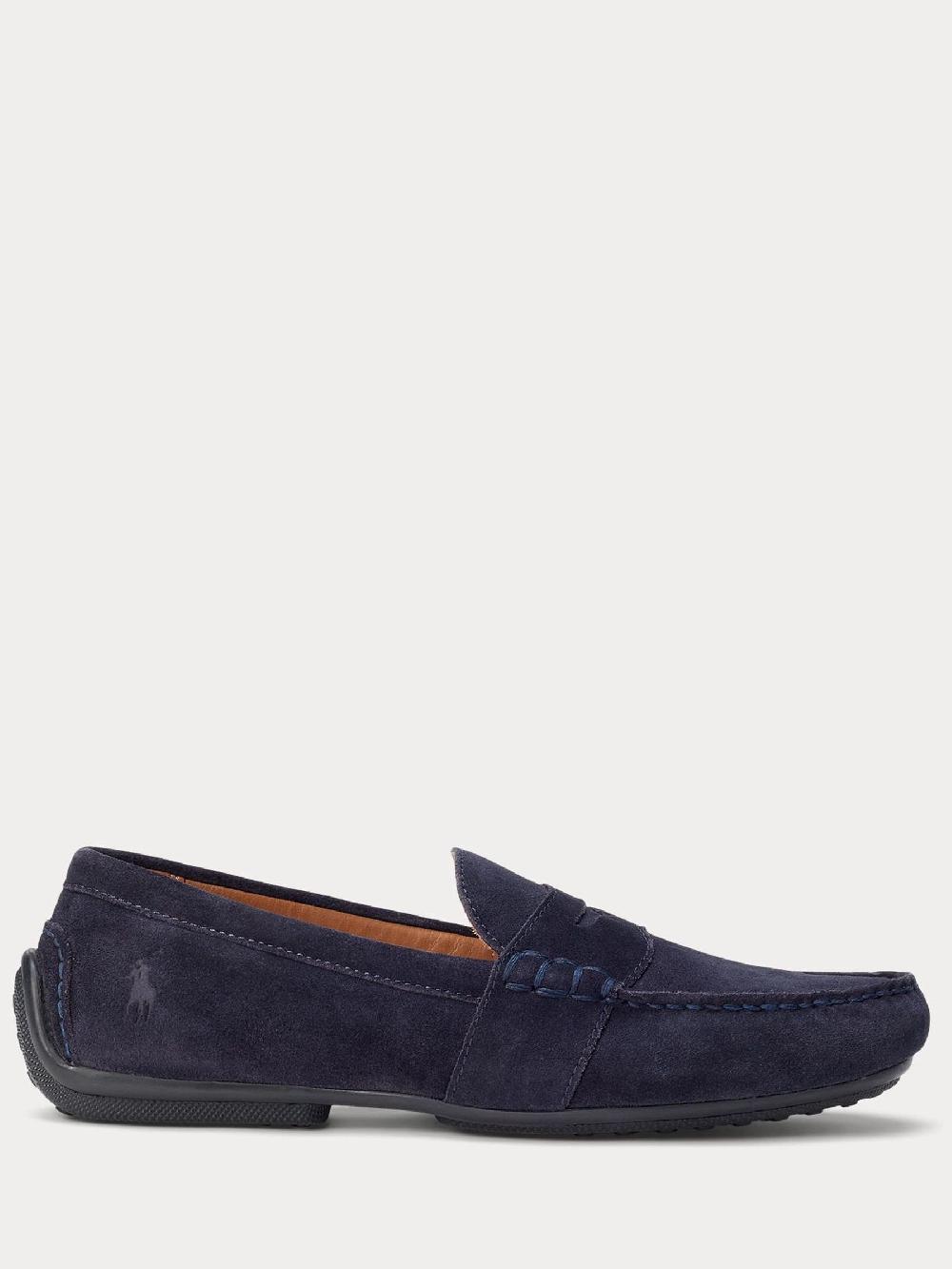 seraphine Polo Ralph Lauren Navy Reynold Suede Driver Loafers
