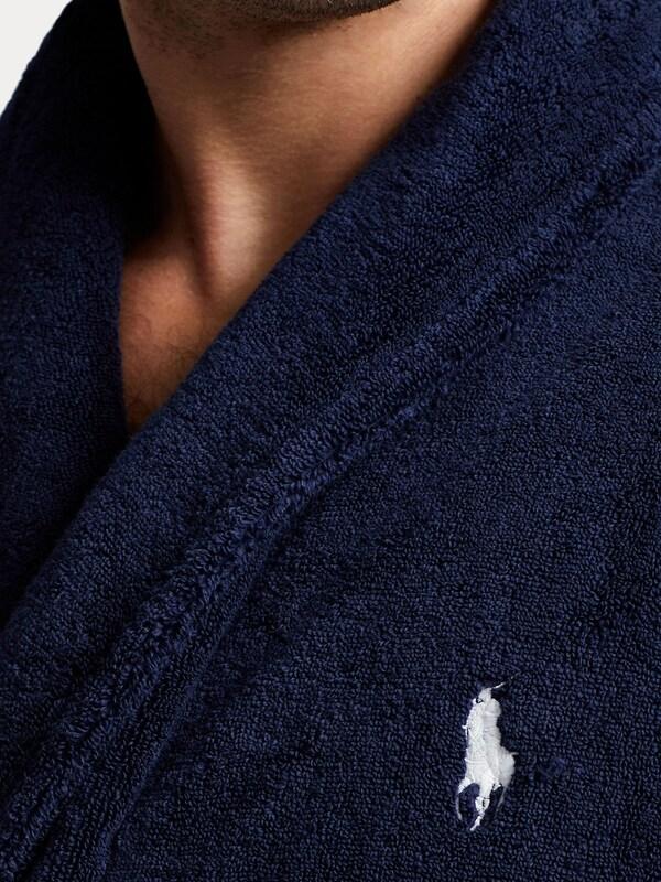 Seraphine Polo Ralph Lauren Navy Shawl Collar Dressing Gown