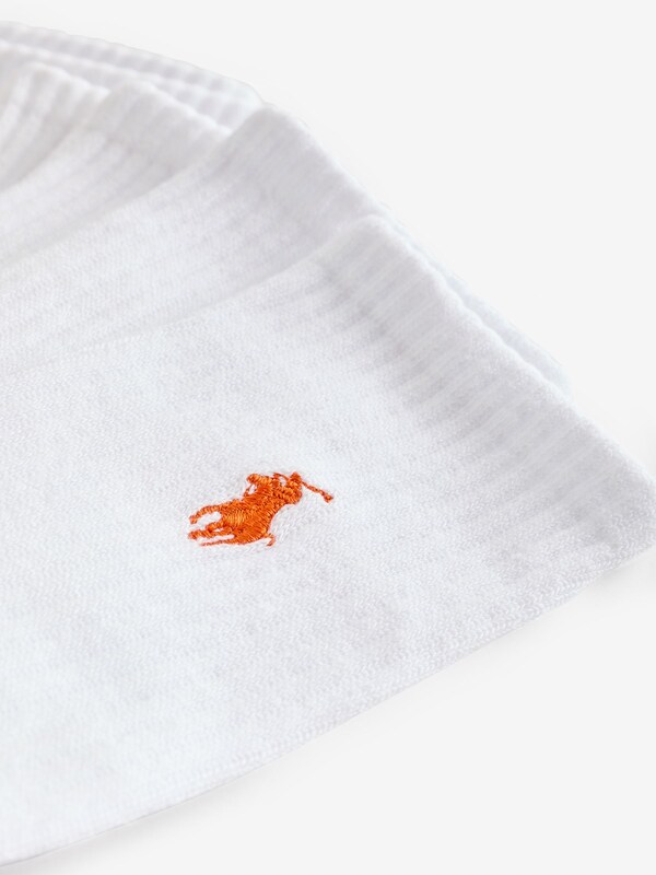 Seraphine Polo Ralph Lauren Off White Ribbed Crew Socks 6 Pack