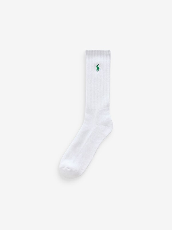 Seraphine Polo Ralph Lauren Off White Ribbed Crew Socks 6 Pack