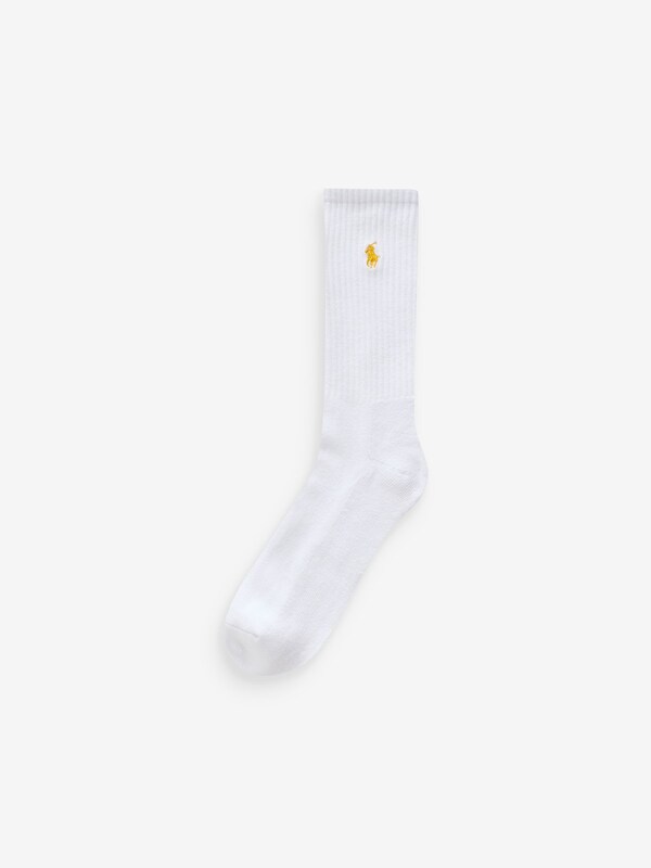 Seraphine Polo Ralph Lauren Off White Ribbed Crew Socks 6 Pack