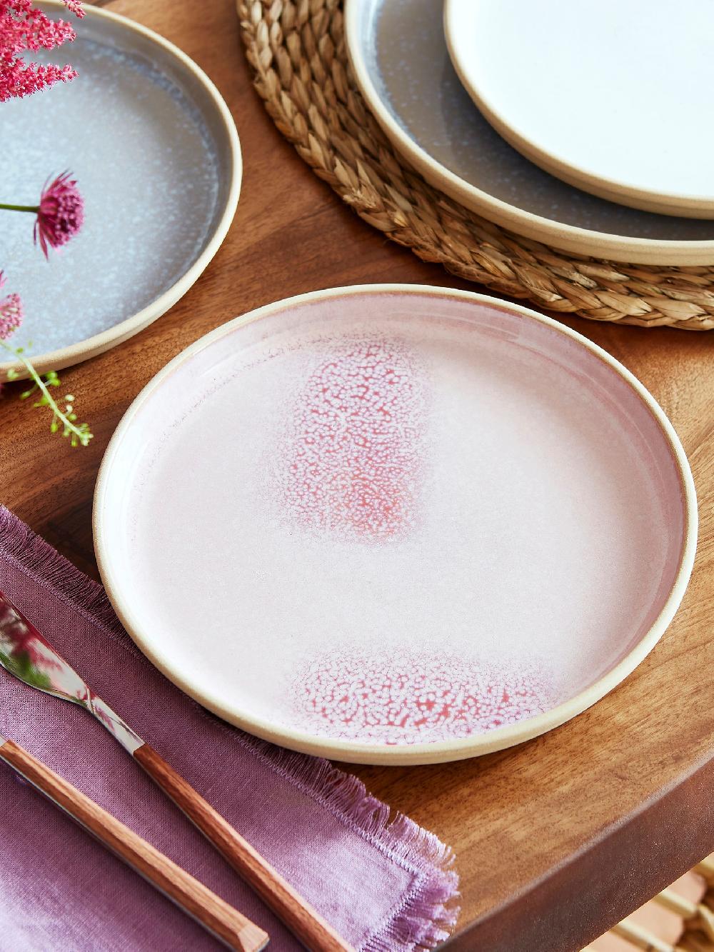 seraphine Portmeirion Rose Quartz Minerals Dinner Set of 4 Side Plates
